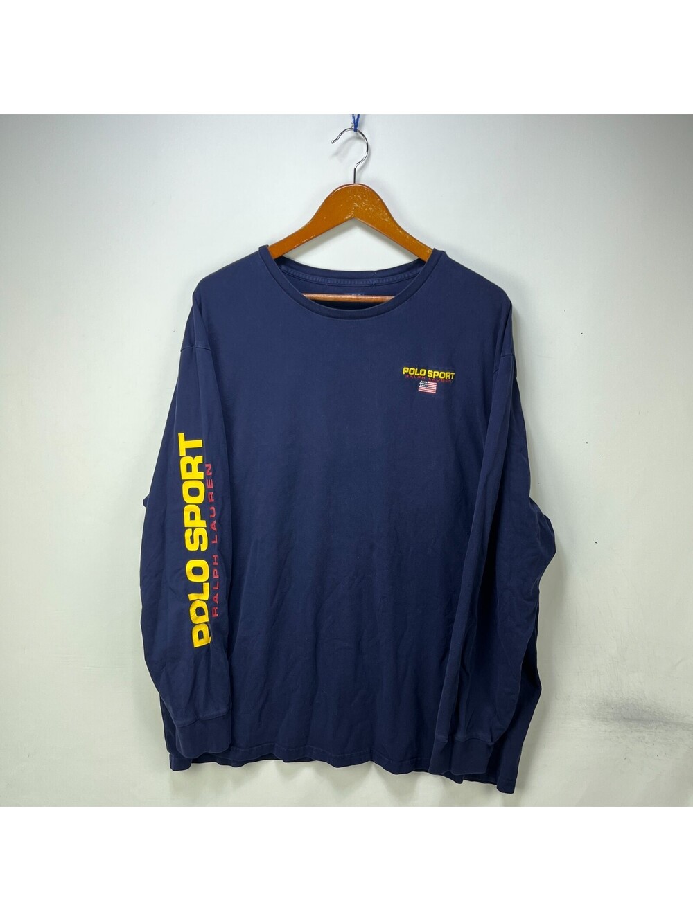 Vintage Polo Sport Ralph Lauren Long Sleeve T‑shirt Spellout